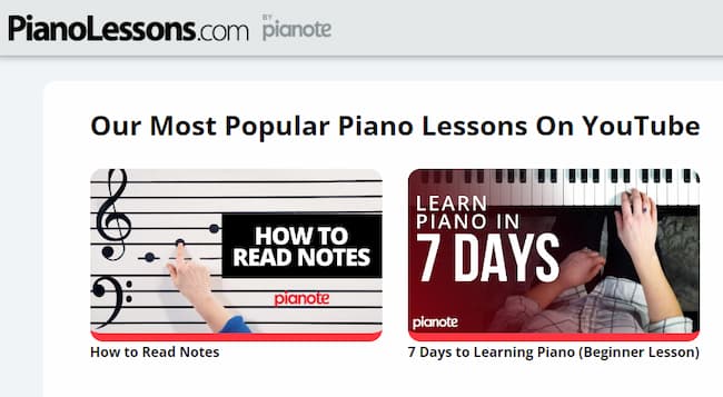 best websites to learn piano for free