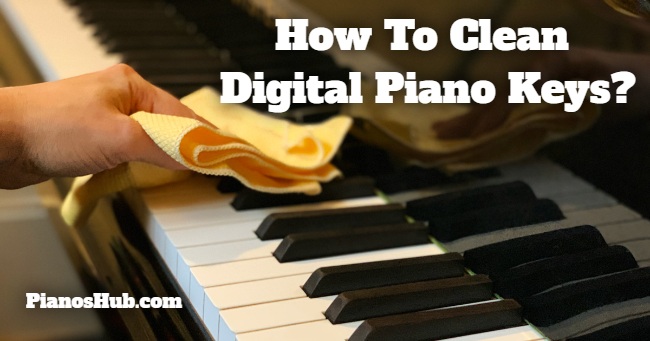 how to clean digital piano keys