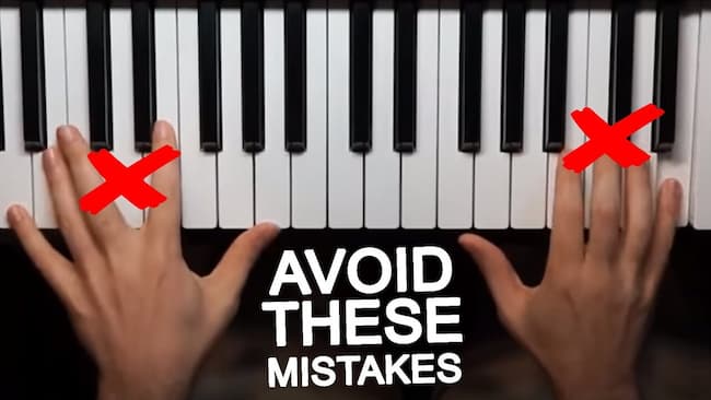 common mistakes made by piano beginners