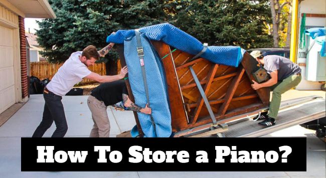 how to store a piano
