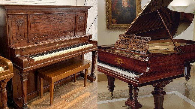 upright piano vs grand piano sound