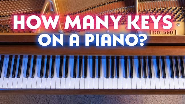 how many keys on a piano