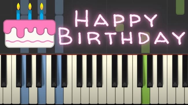 how to play happy birthday on the piano